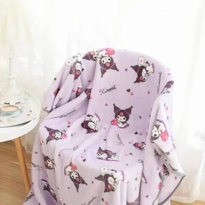 Sanrio Kuromi Purple Small Minky Blanket Throw